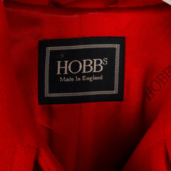 Hobbs Red Wool & Cashmere Blend Double-Breasted Coat - Picture 10 of 13